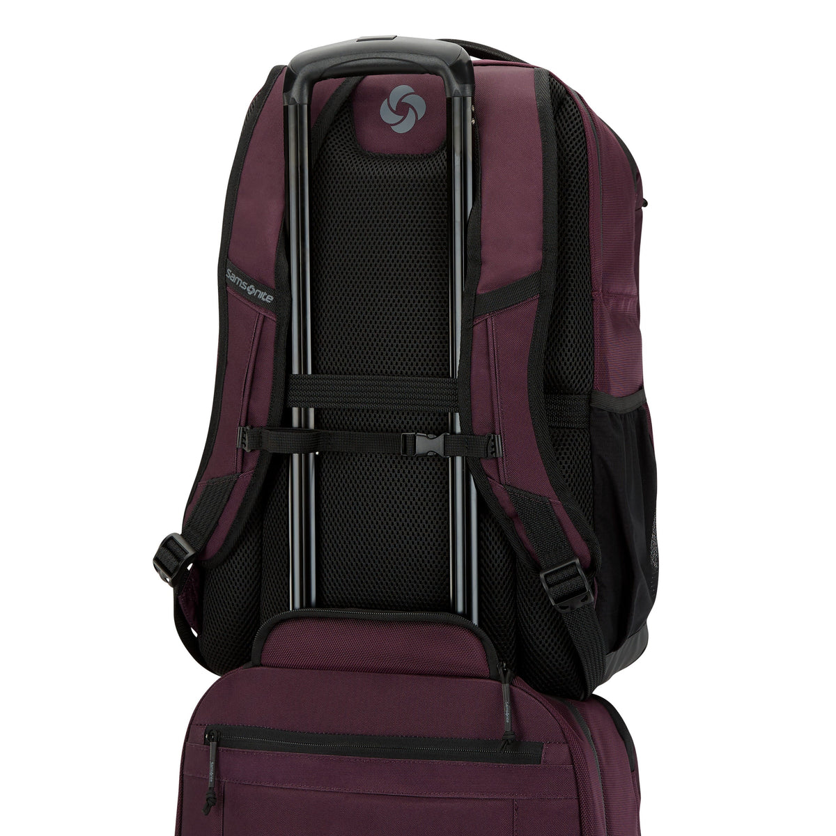 Samsonite Detour Travel Backpack in the color Plum.