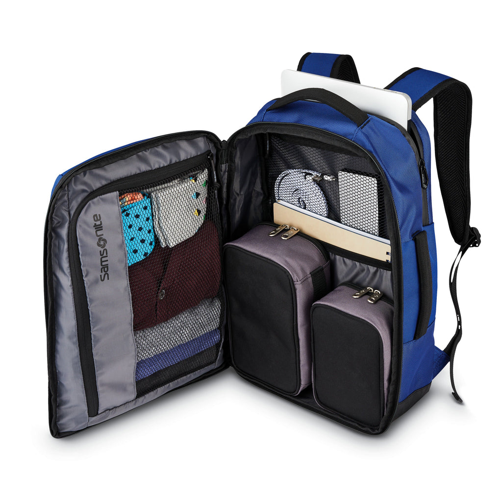 Samsonite Detour Travel Backpack in the color New Blue.
