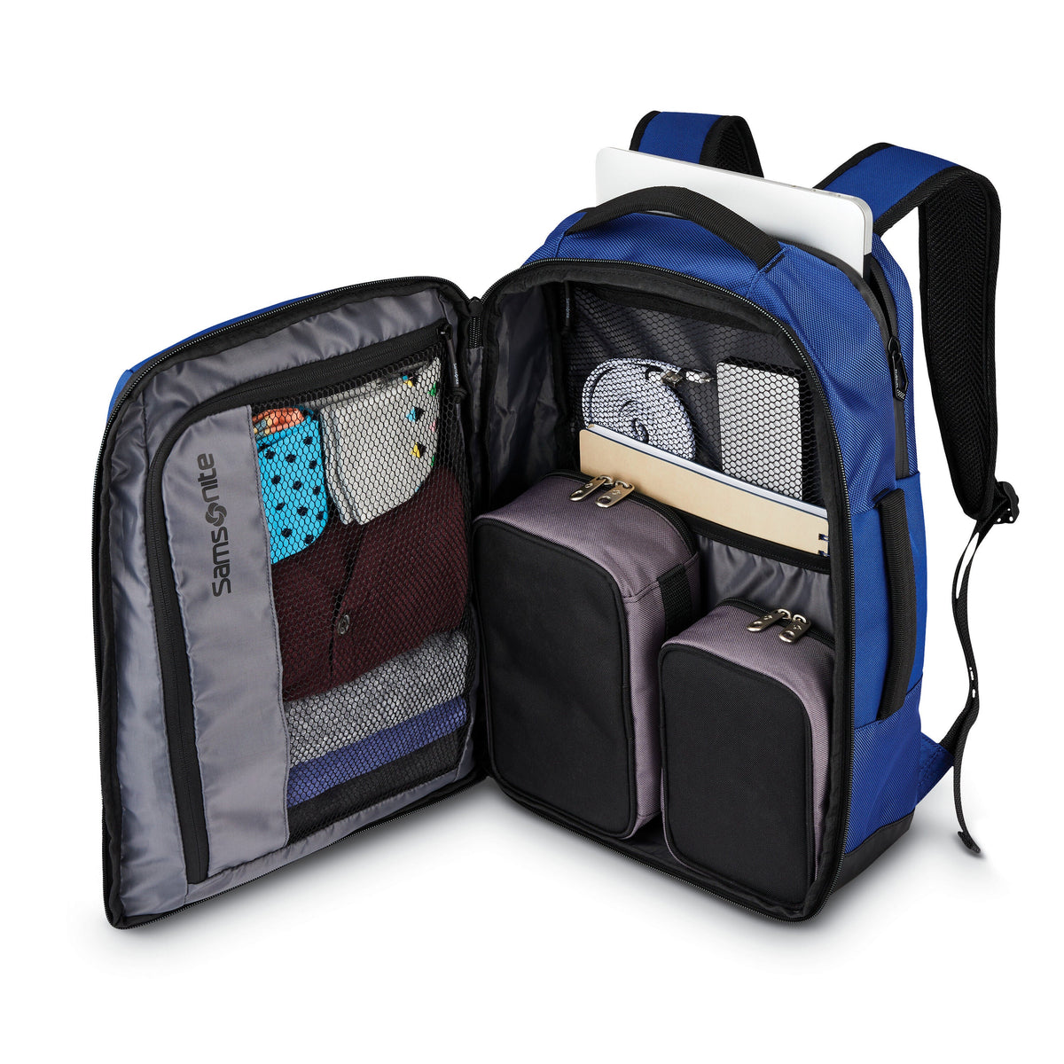 Samsonite Detour Travel Backpack in the color New Blue.