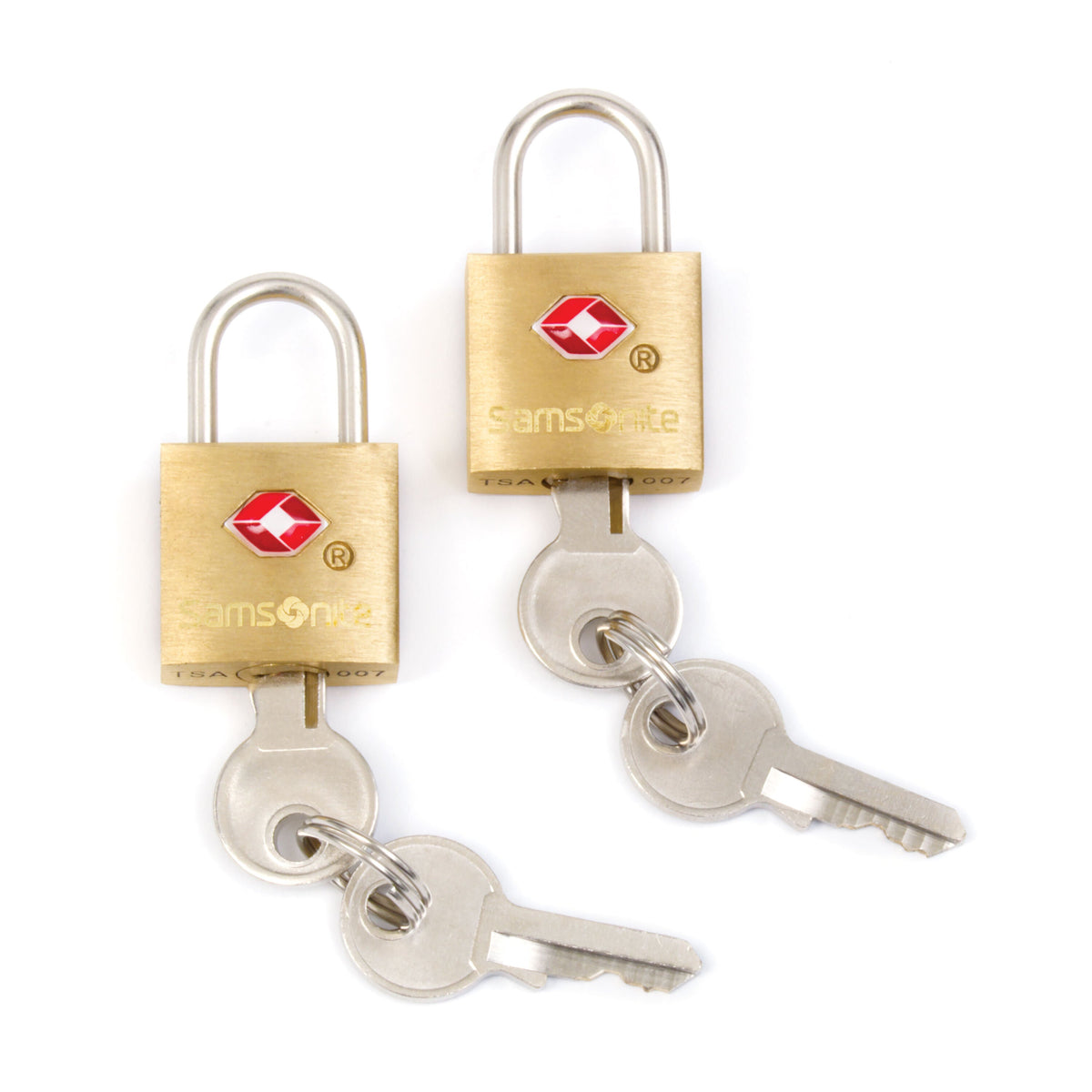 Samsonite Travel Accessories - TSA Brass Key Locks (Pack Of 2) in the color Gold/Brass.