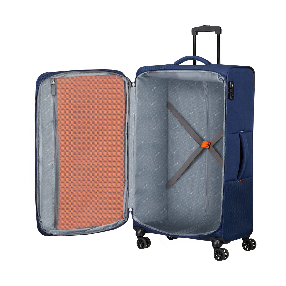 American Tourister Sun Break 3 Piece Set (CO/M/L) in the color Navy.