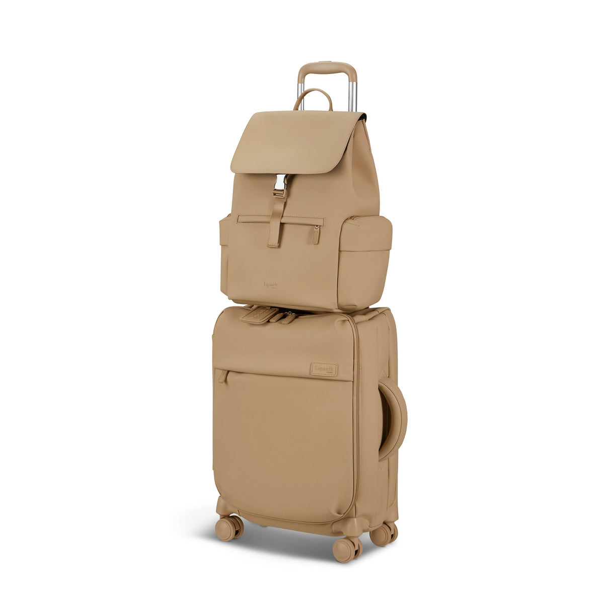 Lipault Cargo Backpack in the color Sandstone.
