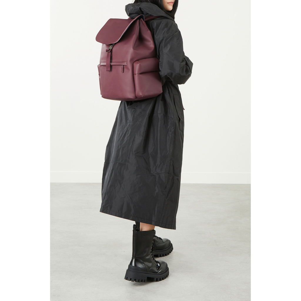Lipault Cargo Backpack in the color Bordeaux.