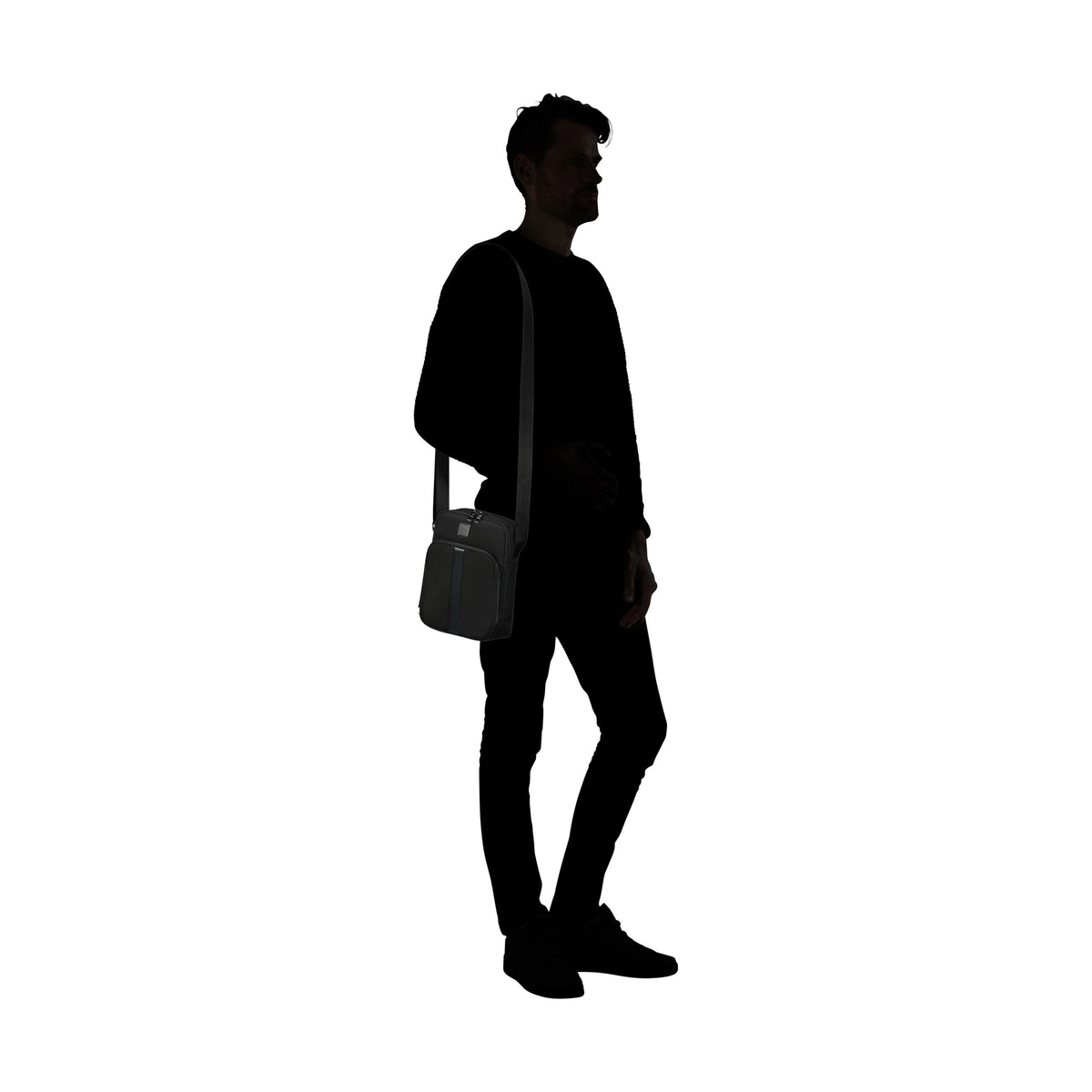 Samsonite SackSquare Crossbody Medium in the color Black.
