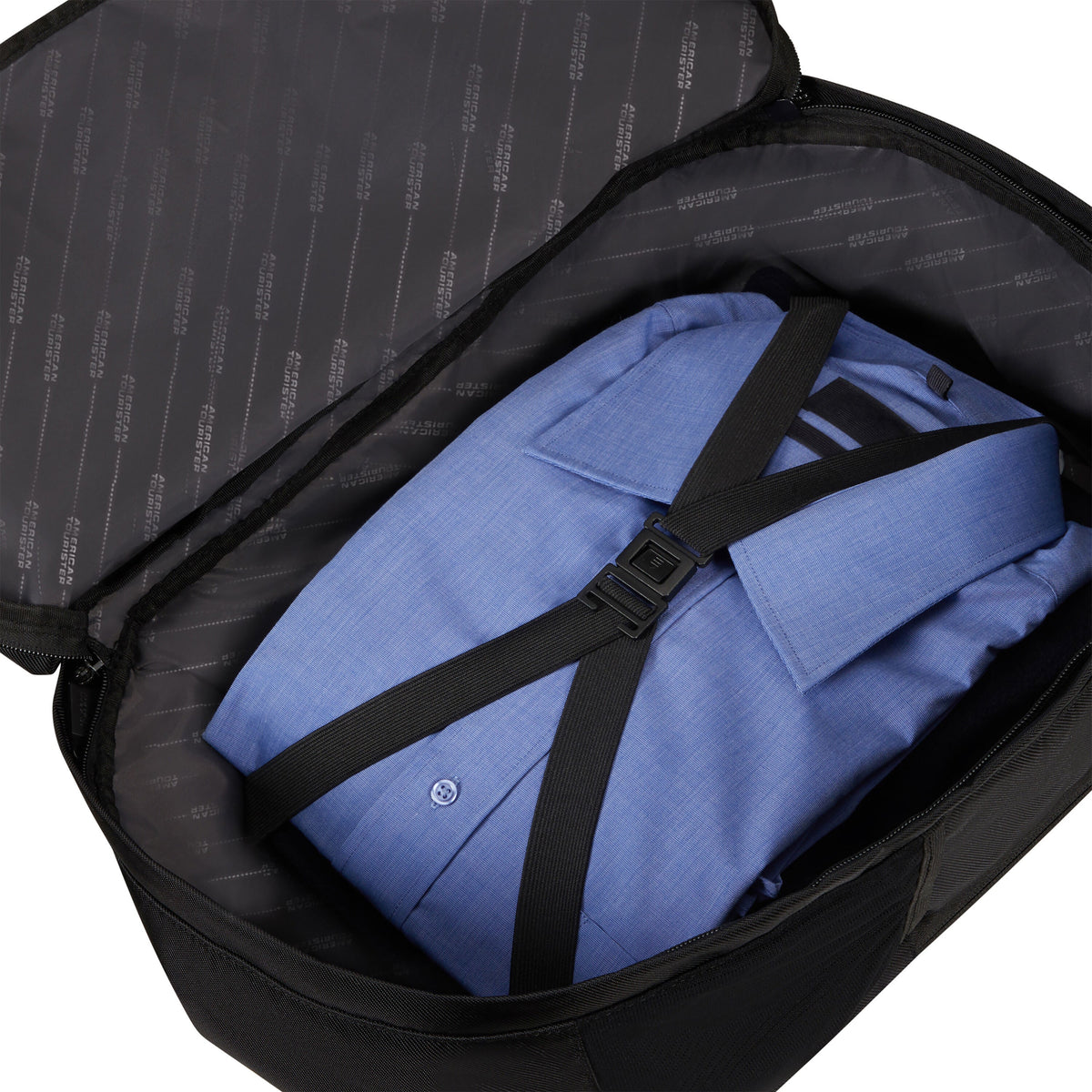American Tourister Urban Track Cabin Backpack in the color Asphalt Black.