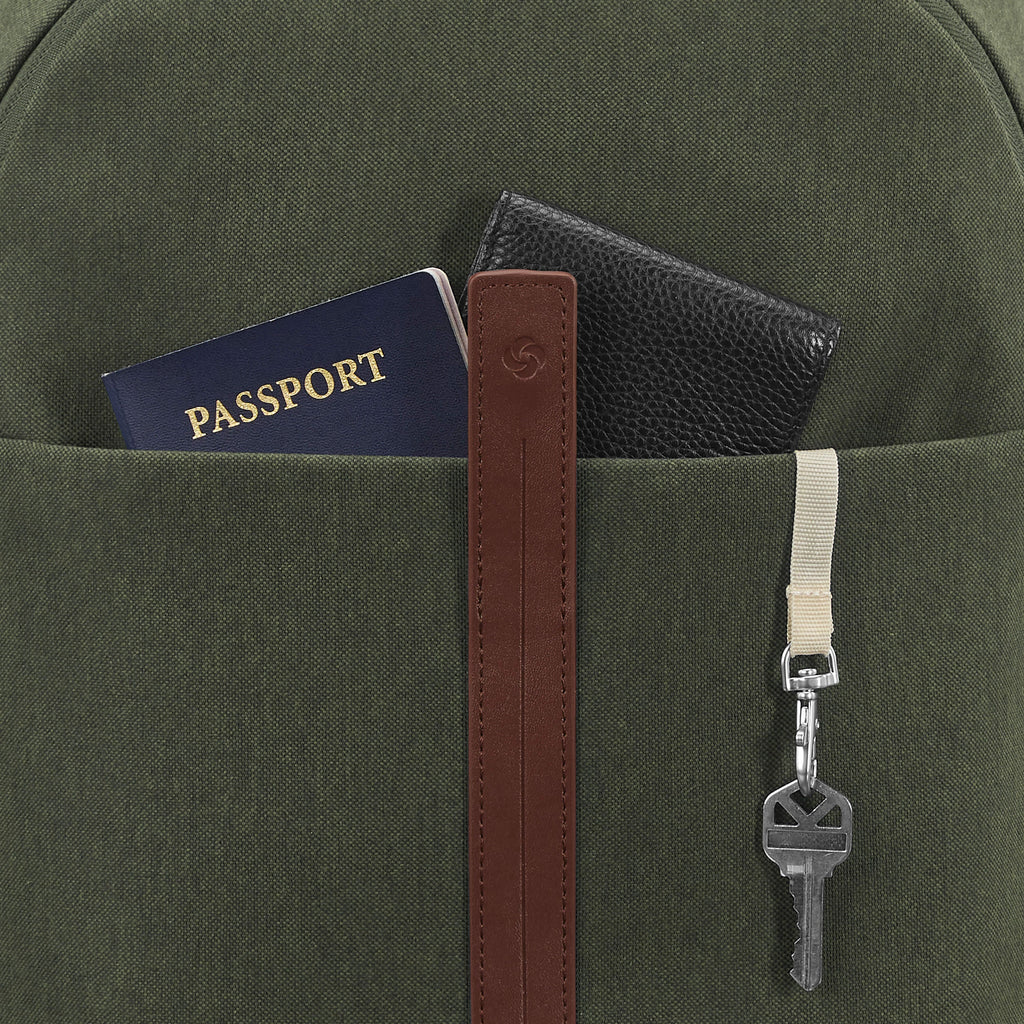 Samsonite Virtuosa Backpack in the color Pine Green.