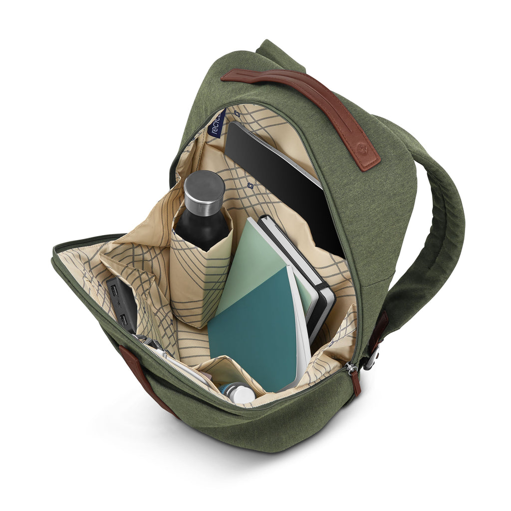 Samsonite Virtuosa Backpack in the color Pine Green.