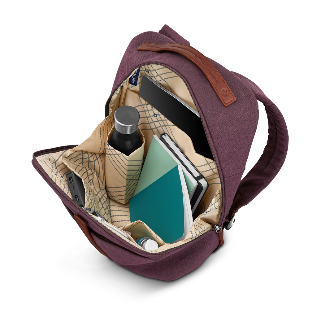 Samsonite Virtuosa Backpack in the color Merlot.