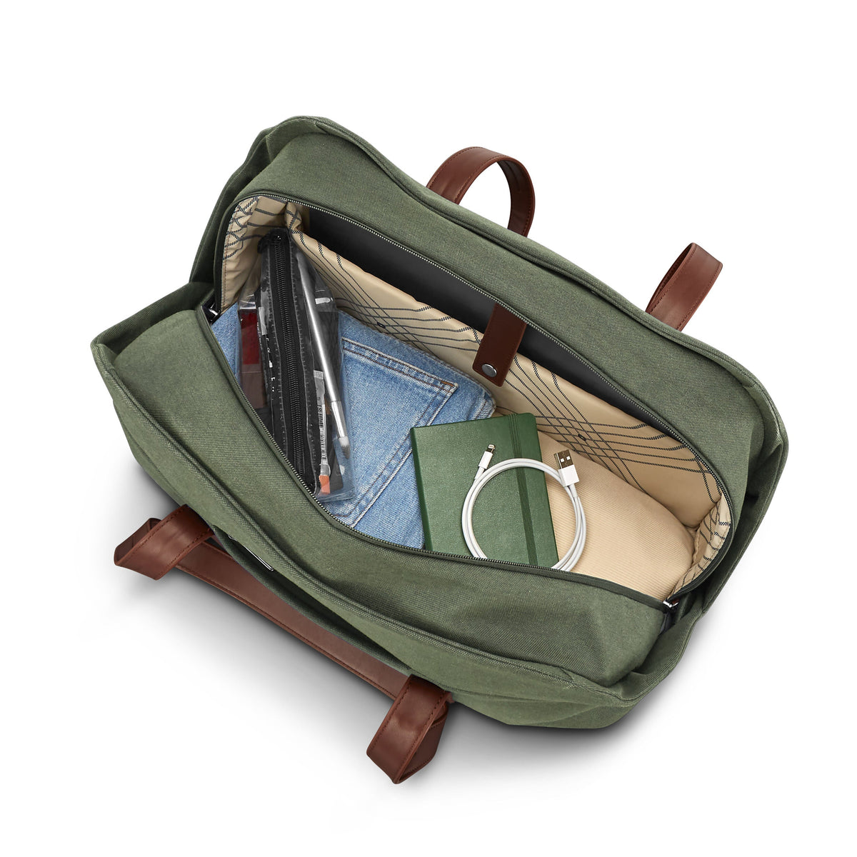 Samsonite Virtuosa Weekender in the color Pine Green.