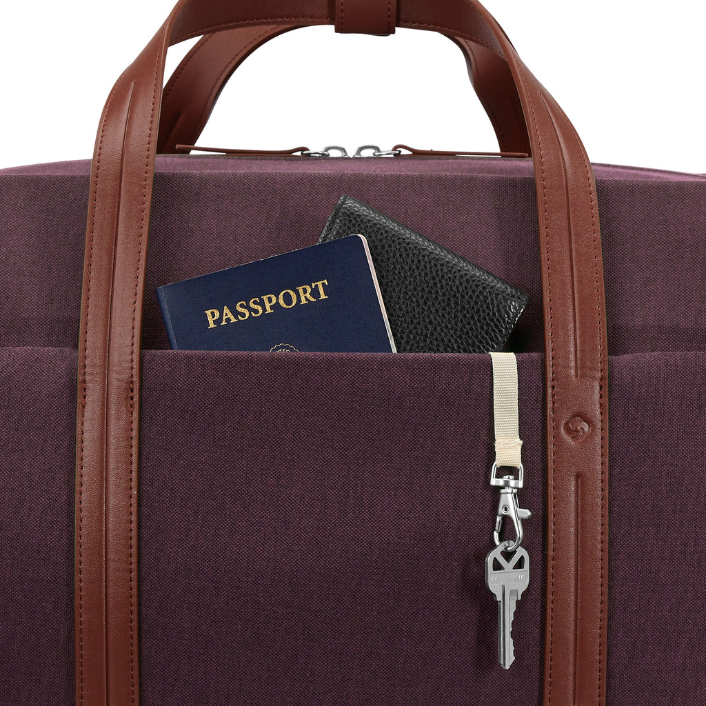 Samsonite Virtuosa Wheeled Duffle in the color Merlot.