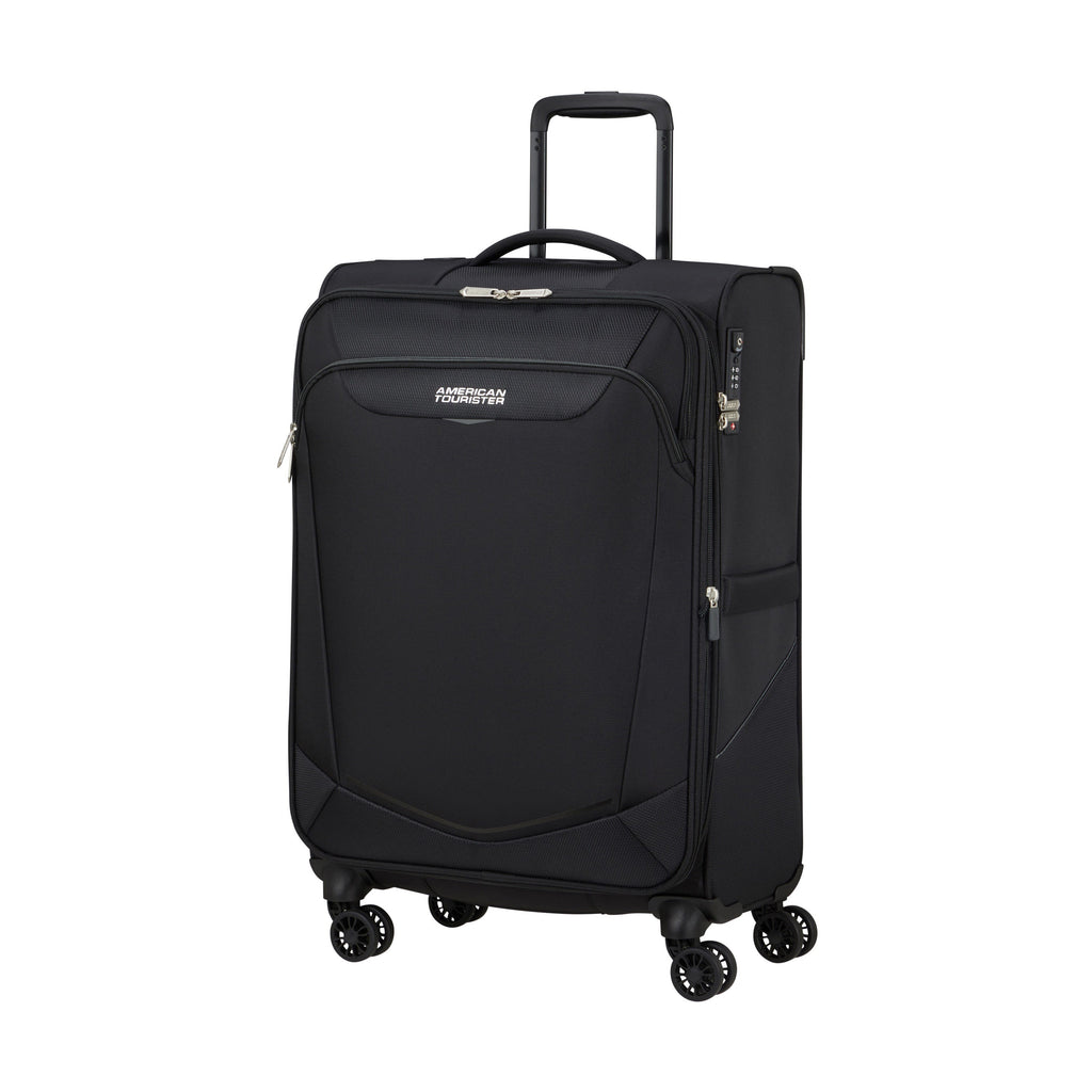 American Tourister SummerRide Spinner Medium in the color Black.