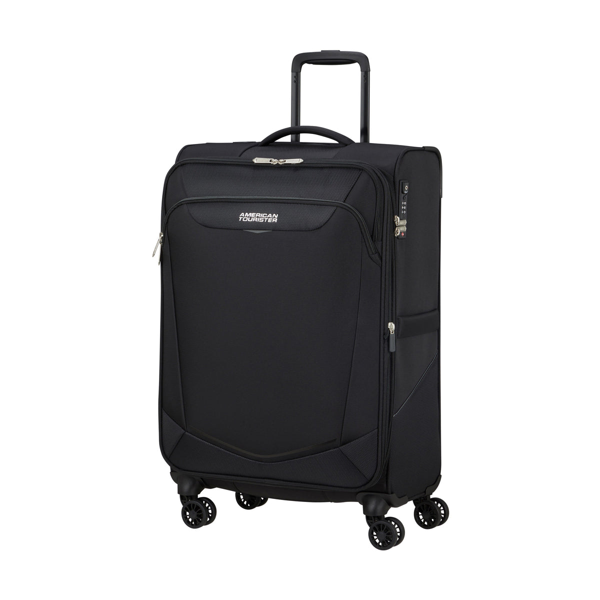 American Tourister SummerRide Spinner Medium in the color Black.