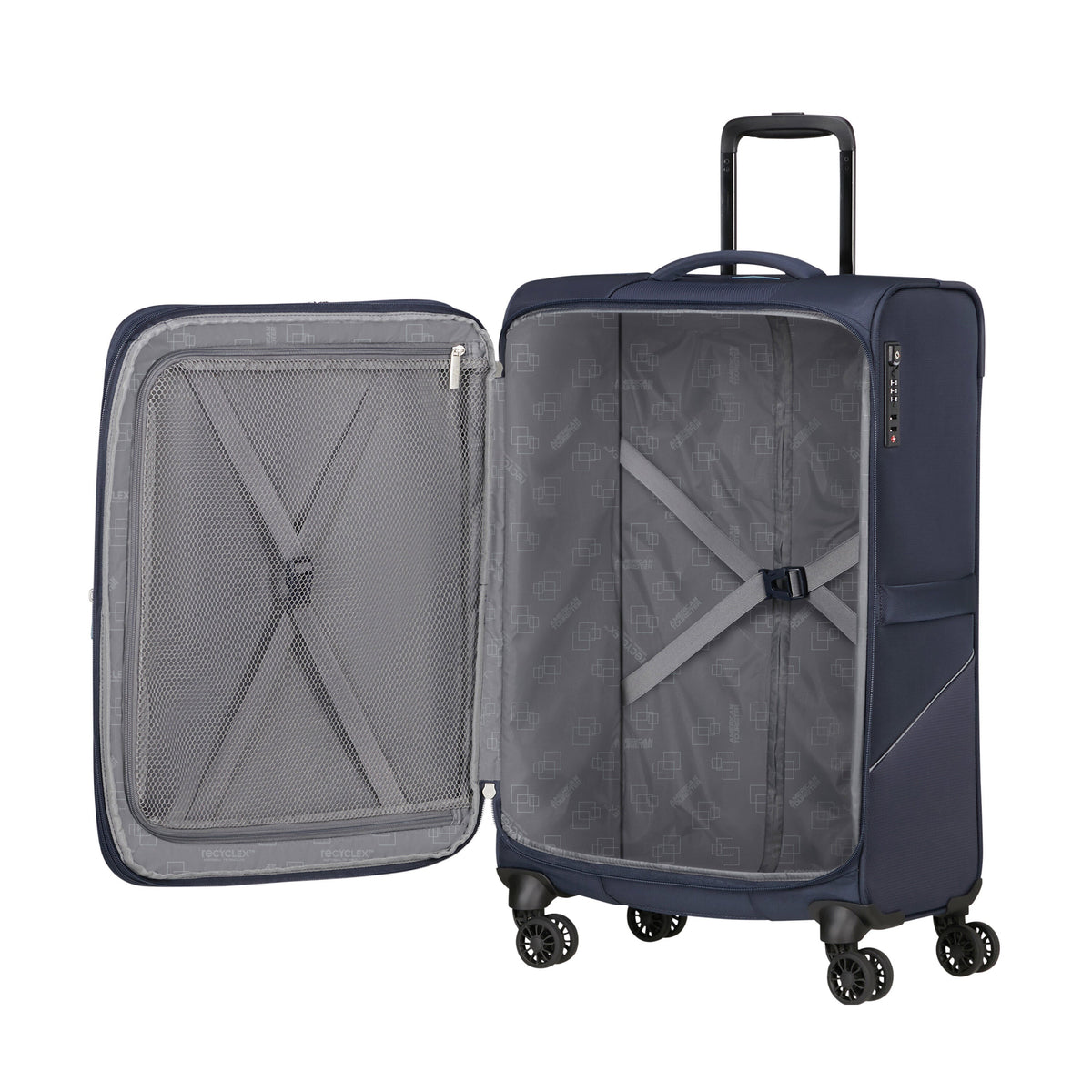 American Tourister SummerRide 3 Piece Set (CO/M/L) in the color Navy.