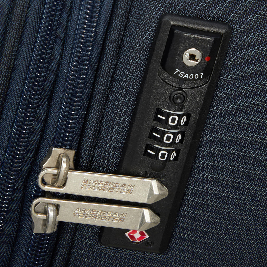 American Tourister SummerRide Spinner Medium in the color Navy.