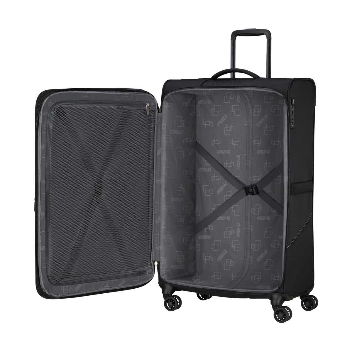American Tourister SummerRide Spinner Large in the color Black.