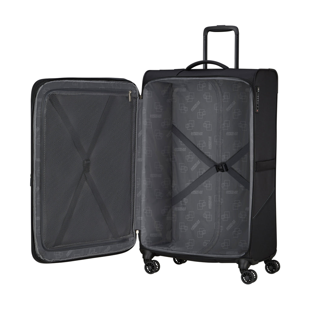 American Tourister SummerRide Spinner Large in the color Black.