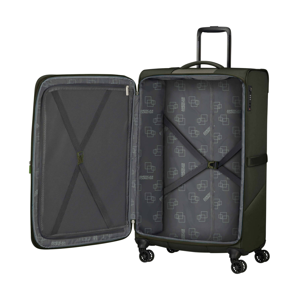 American Tourister SummerRide Spinner Large in the color Khaki.