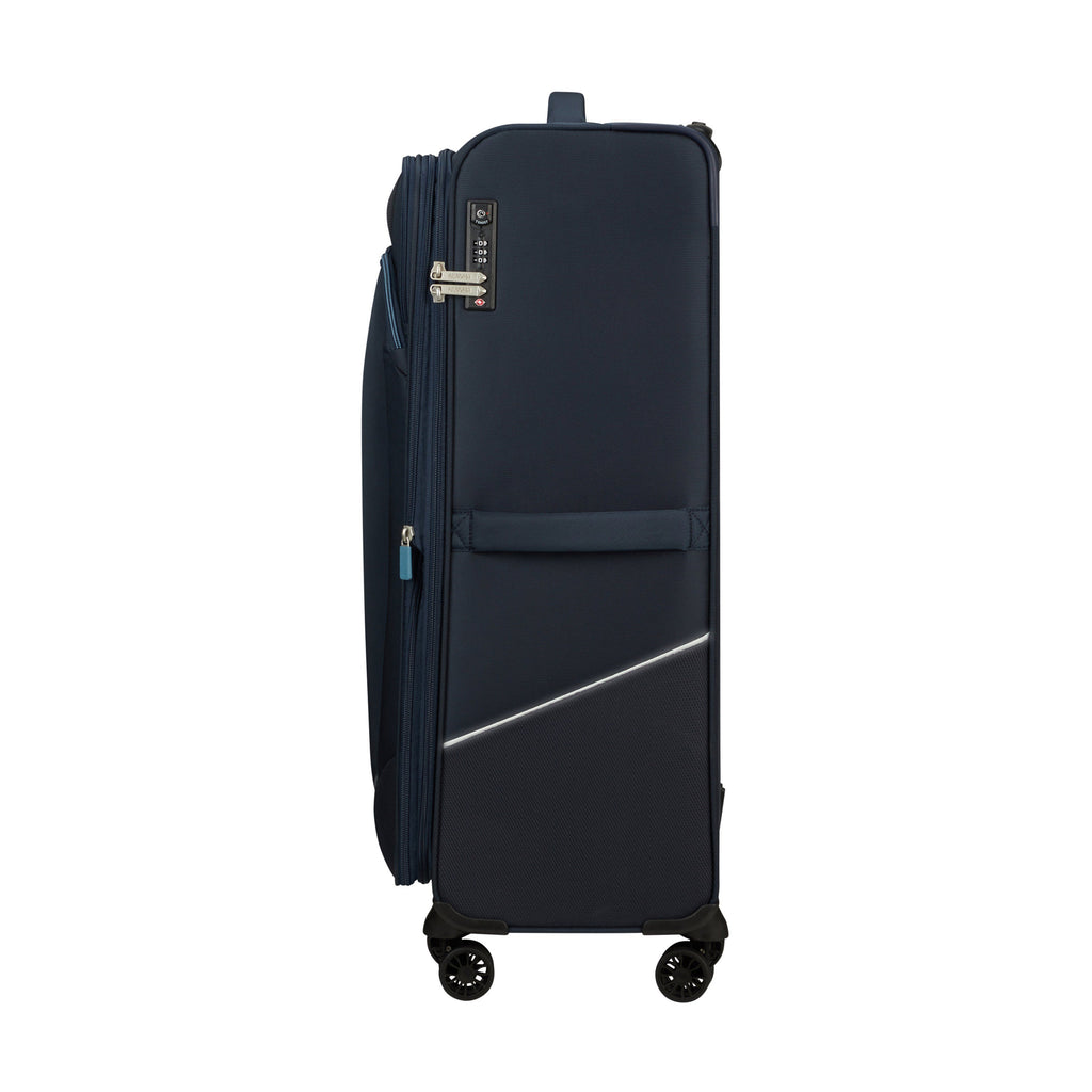 American Tourister SummerRide Spinner Large in the color Navy.