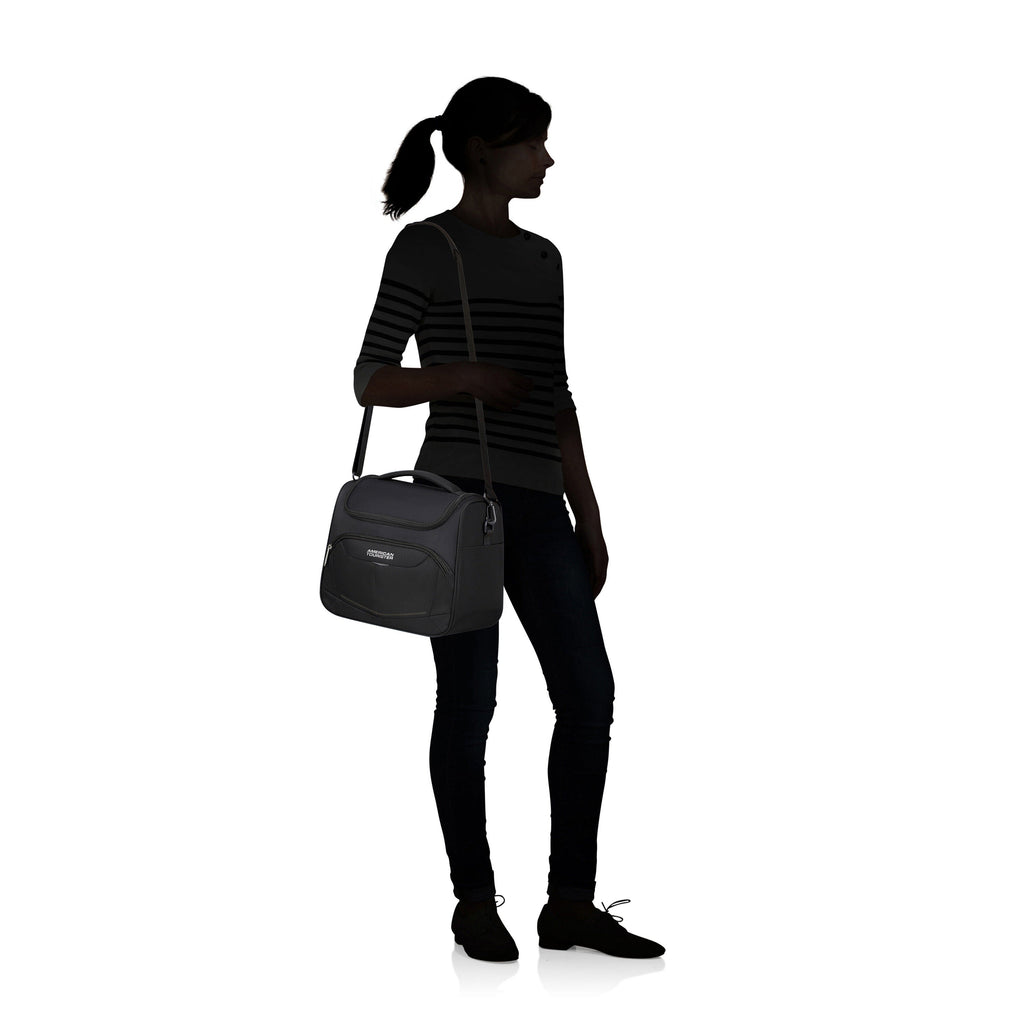 American Tourister SummerRide Large Toiletry Bag in the color Black.