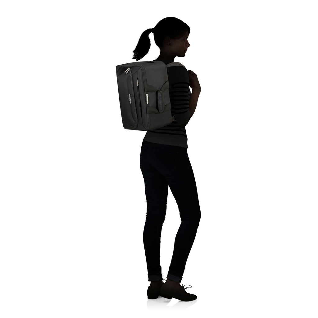 American Tourister SummerRide Convertible Boarding Bag in the color Black.