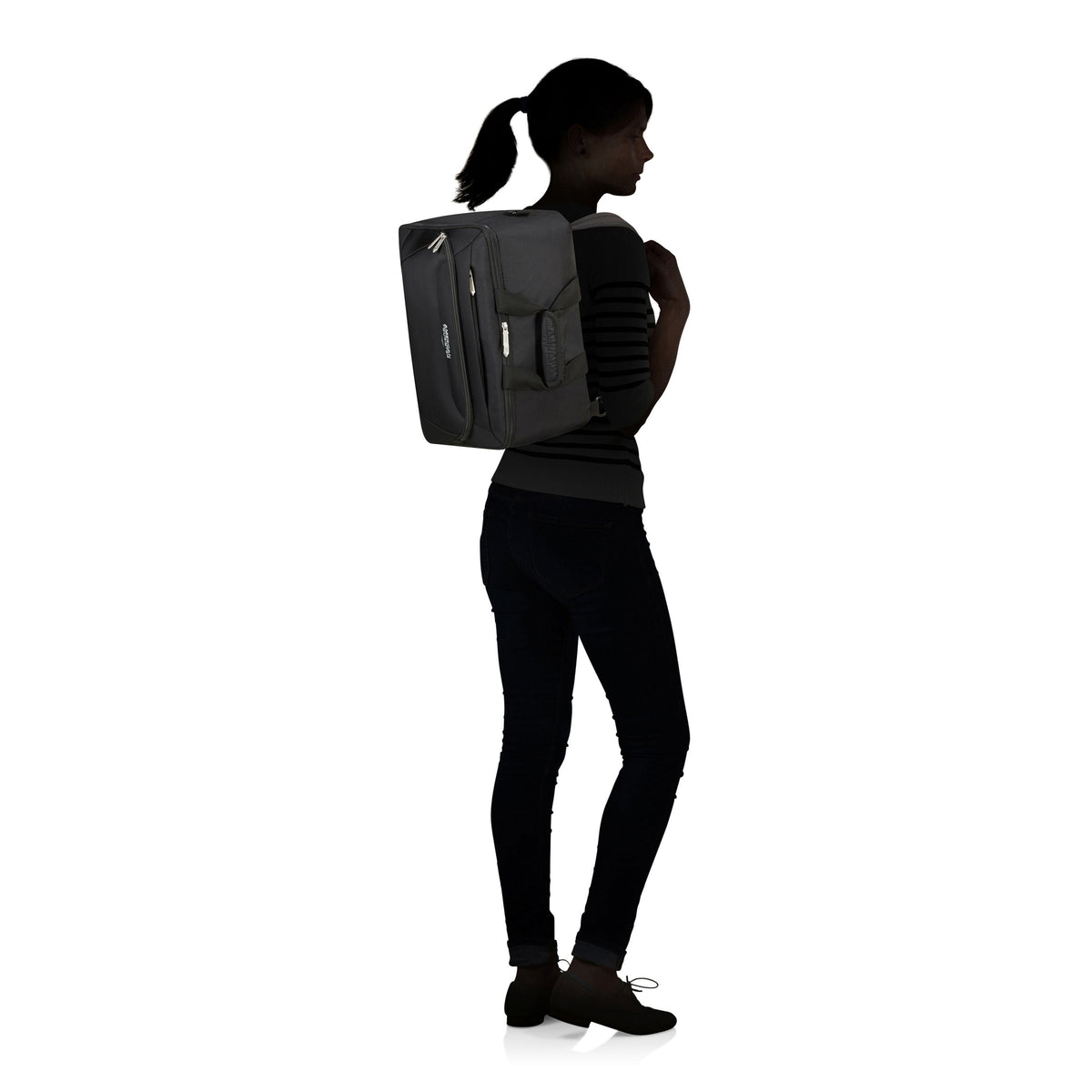 American Tourister SummerRide Convertible Boarding Bag in the color Black.