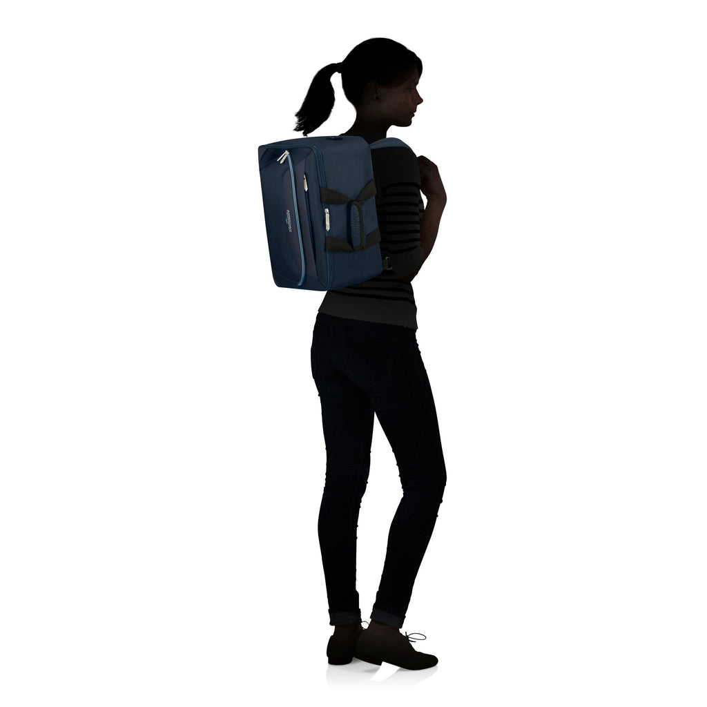 American Tourister SummerRide Convertible Boarding Bag in the color Navy.