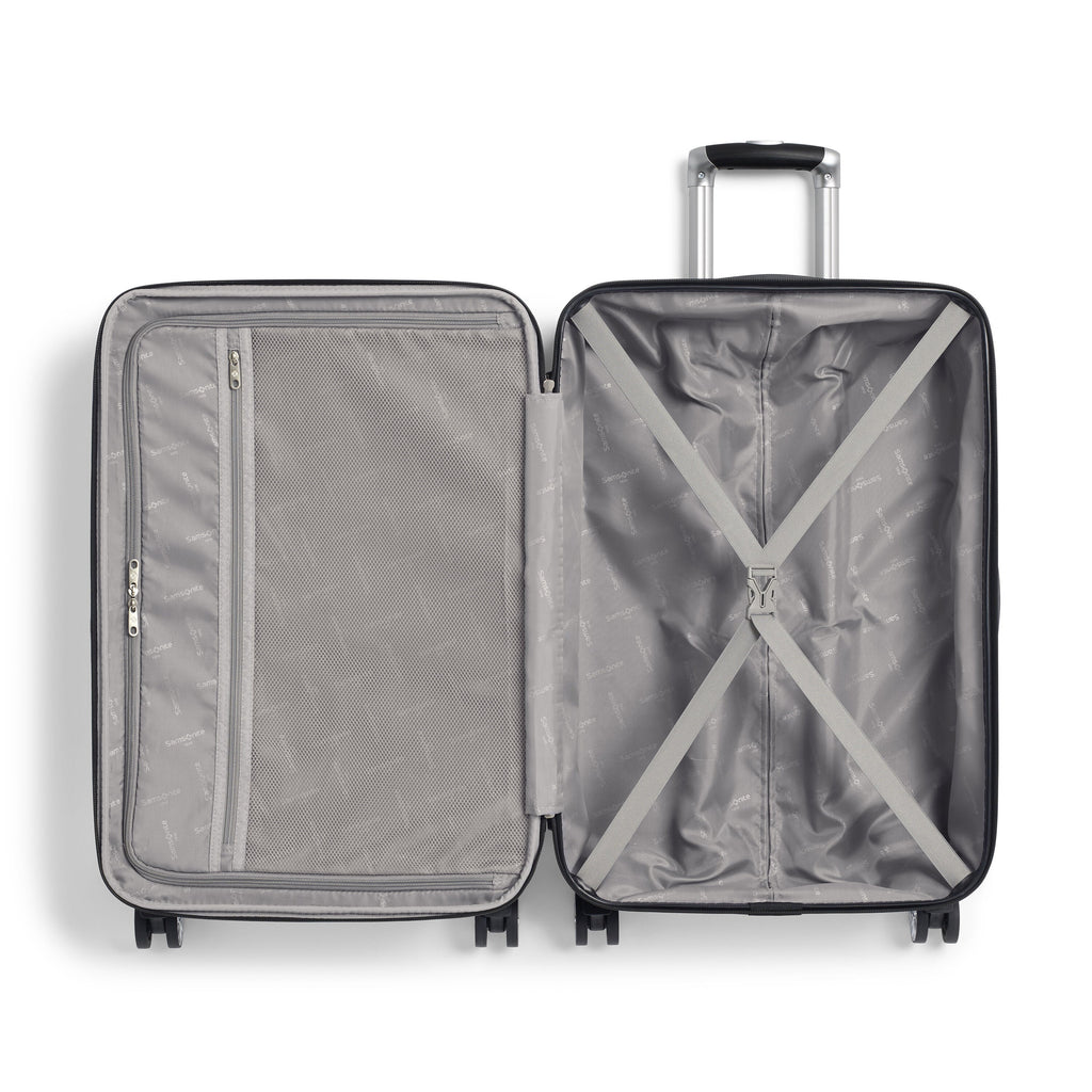 Samsonite Trek Spinner Medium in the color Silver.