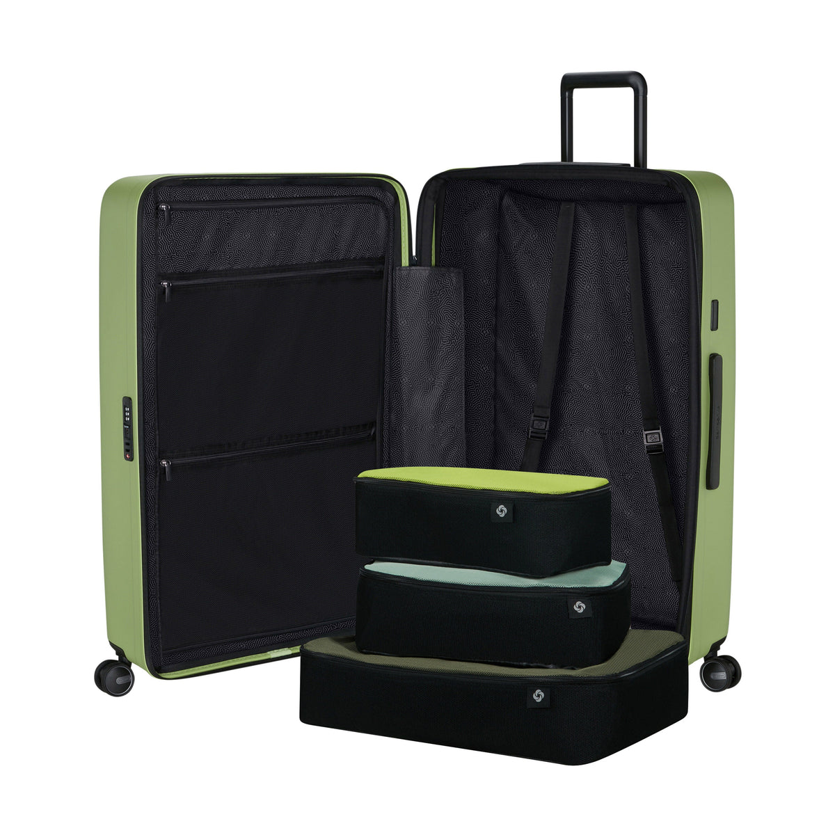 Samsonite RestackD Spinner Large in the color Wasabi.