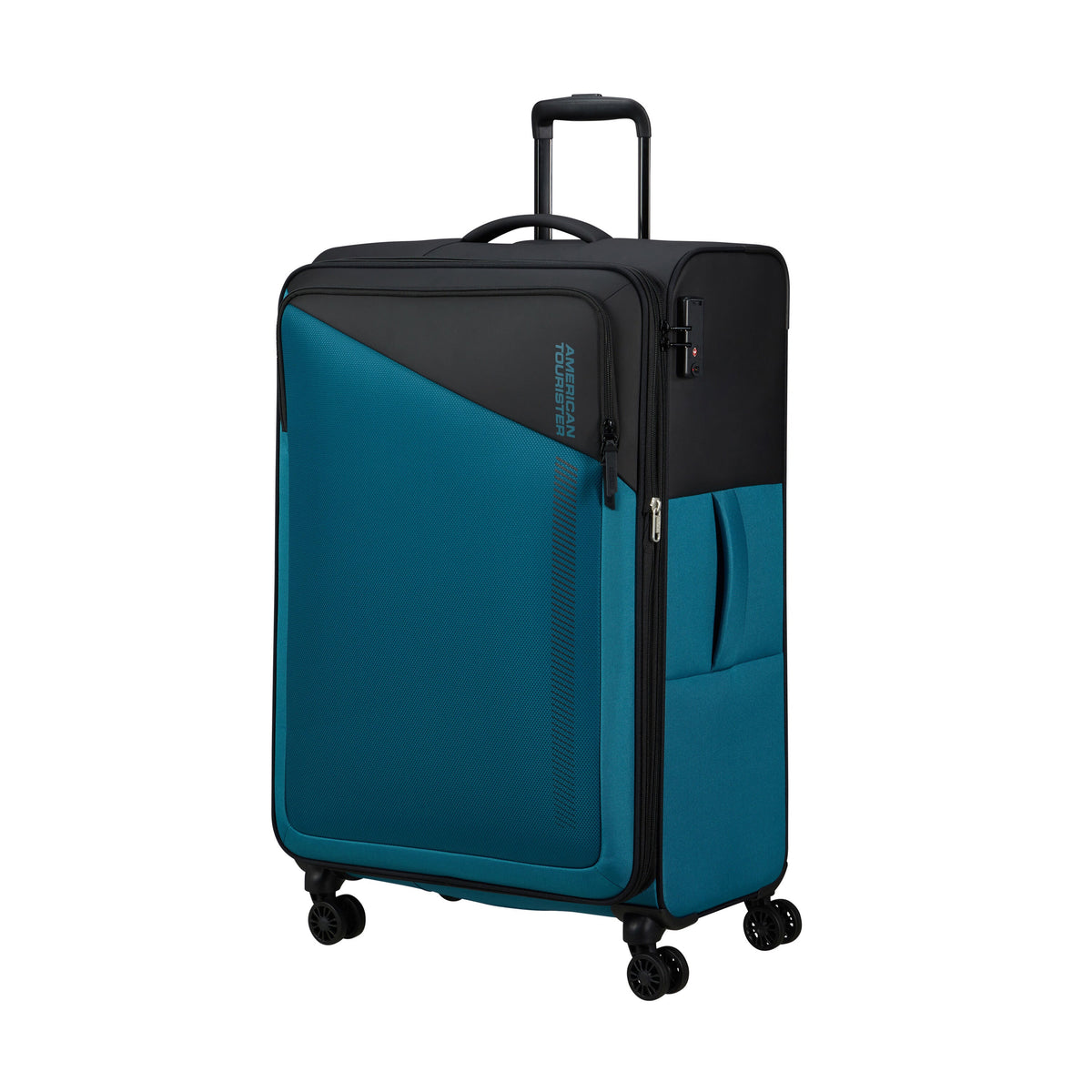 American Tourister Daring Dash 3 Piece Set in the color Black/Blue.