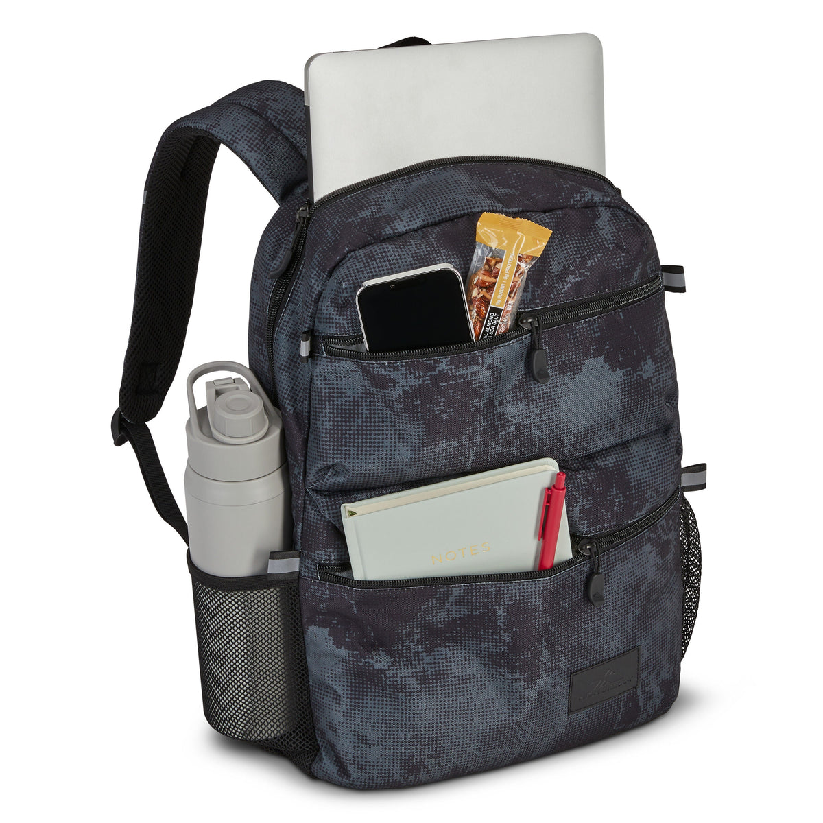 High Sierra BTS Everclass Backpack in the color Charcoal Waves.