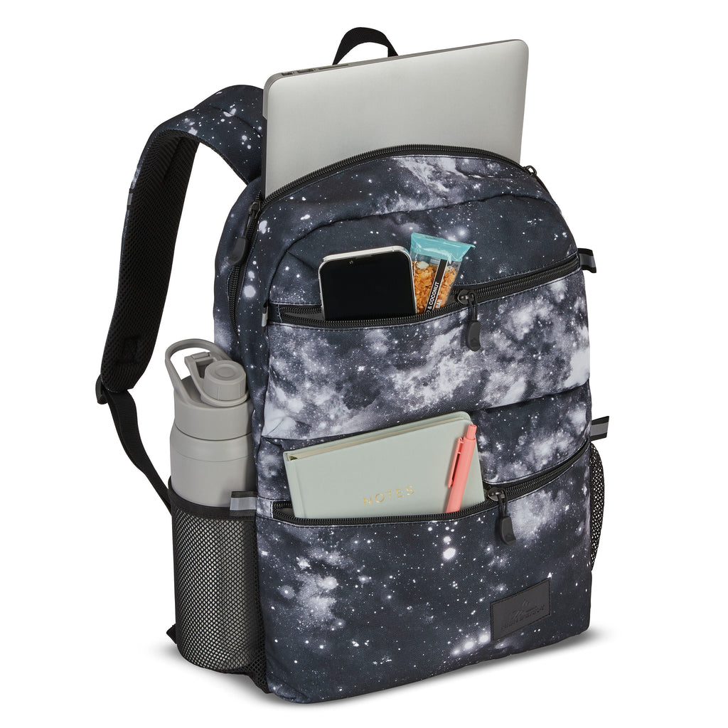 High Sierra BTS Everclass Backpack in the color Space Race Black/White.