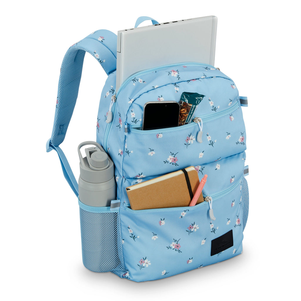 High Sierra BTS Everclass Backpack in the color Floral/Blue.