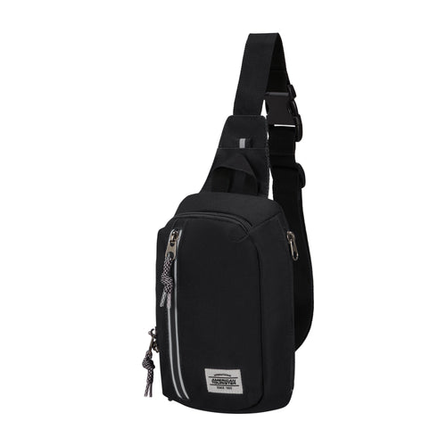 American Tourister BrightUp Sling Bag in the color Black.