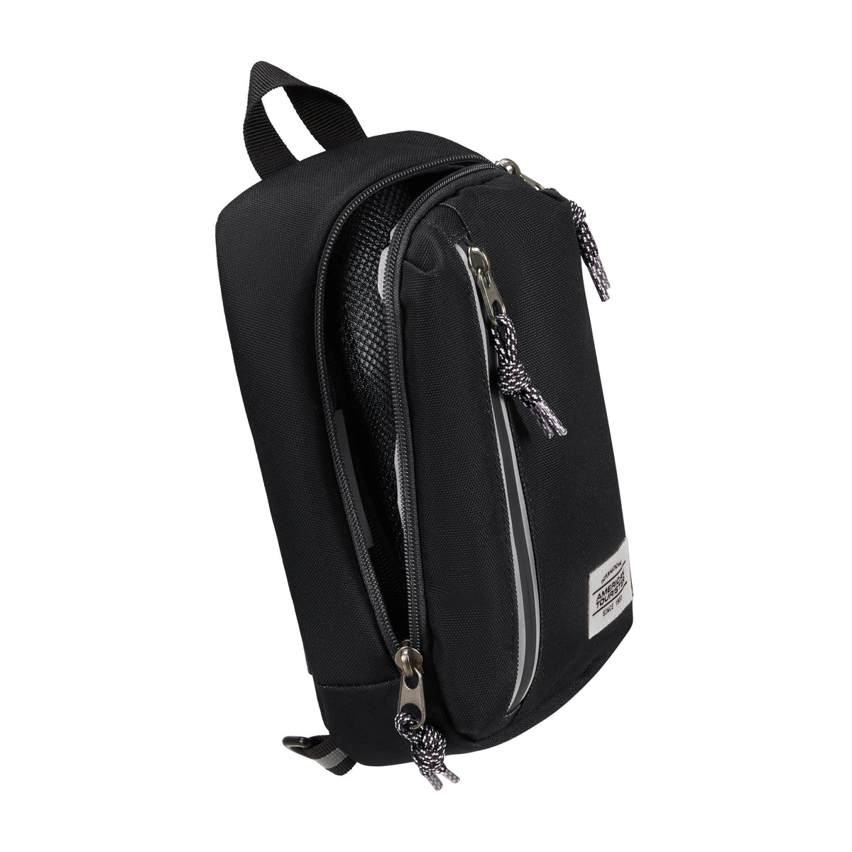 American Tourister BrightUp Sling Bag in the color Black.