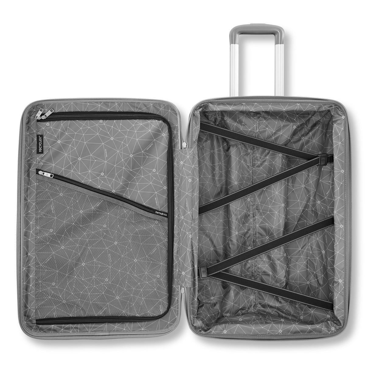 Samsonite Ziplite 6 Spinner Medium in the color Silver.