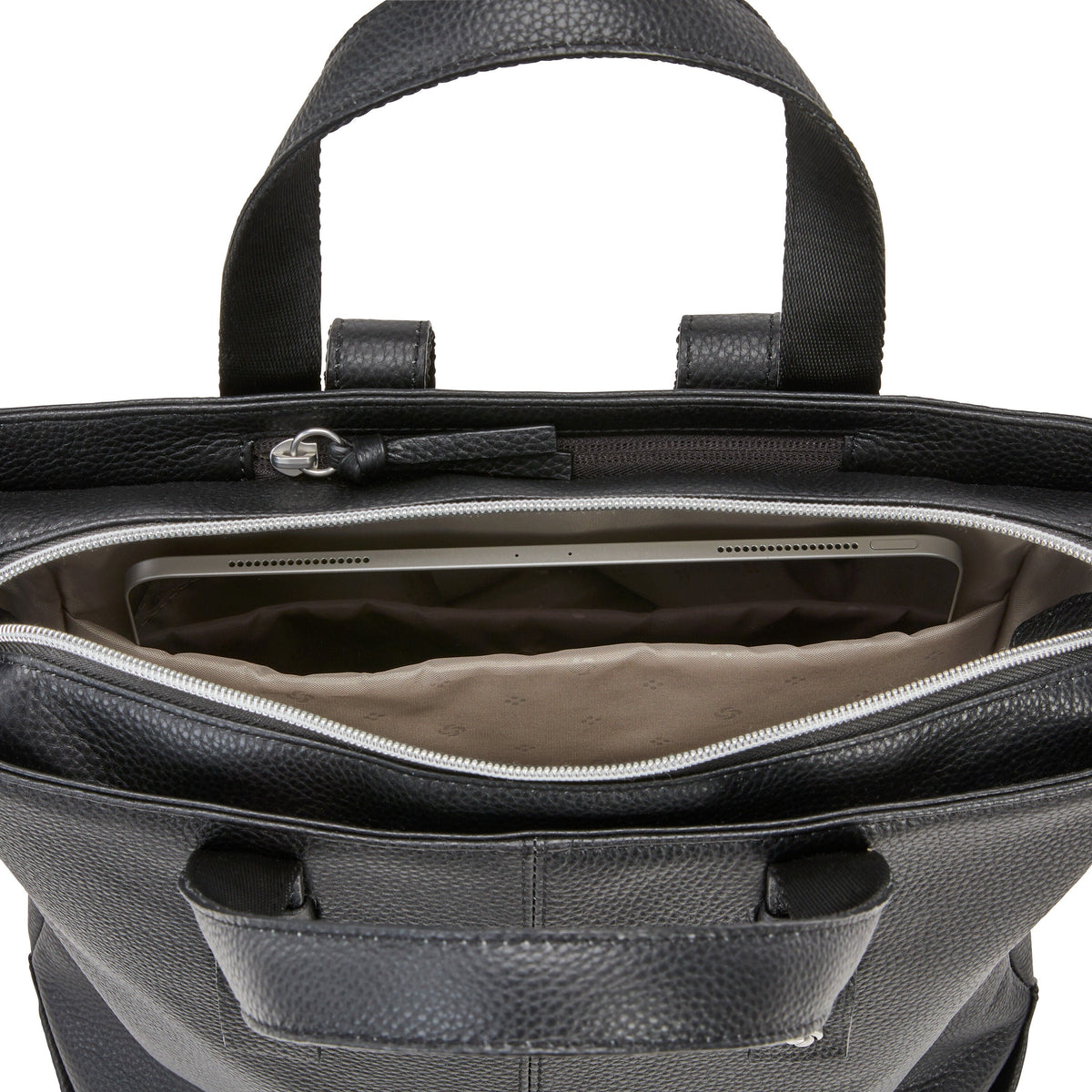 Samsonite Women's Convertible Leather Backpack in the color Black.