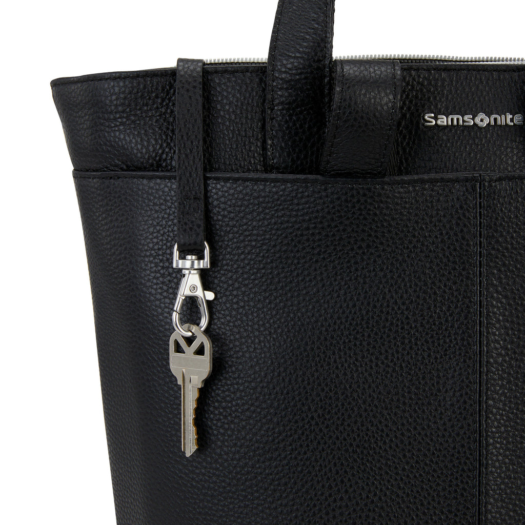 Samsonite Women's Convertible Leather Backpack in the color Black.