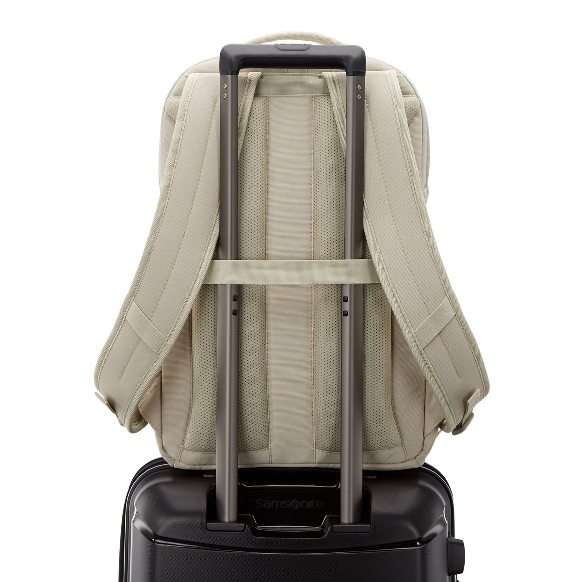 Samsonite Laptop Backpack in the color Limestone Grey.