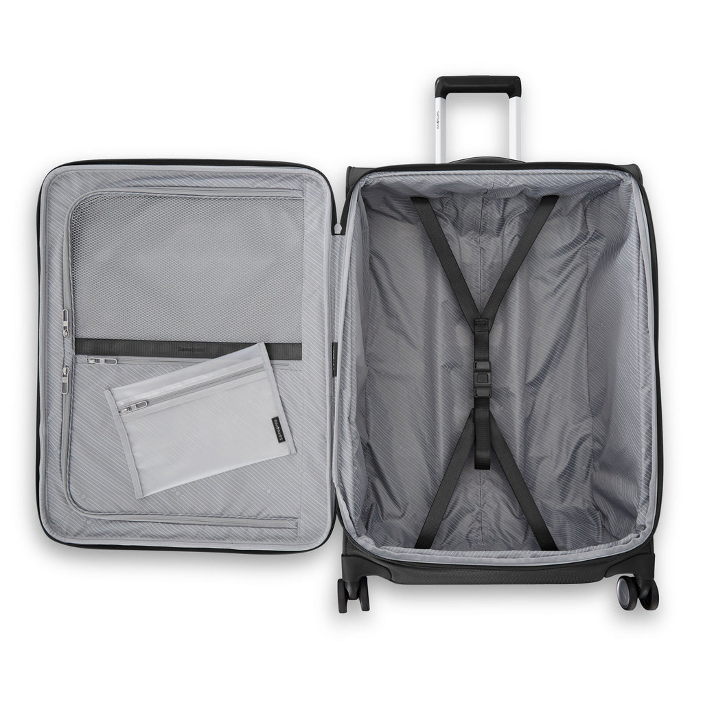 Samsonite Uplift Softside Spinner 3 Piece Set (CO/M/L) in the color Black.