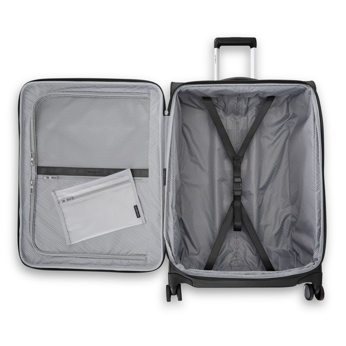 Samsonite Uplift Softside Spinner 3 Piece Set (CO/M/L) in the color Black.