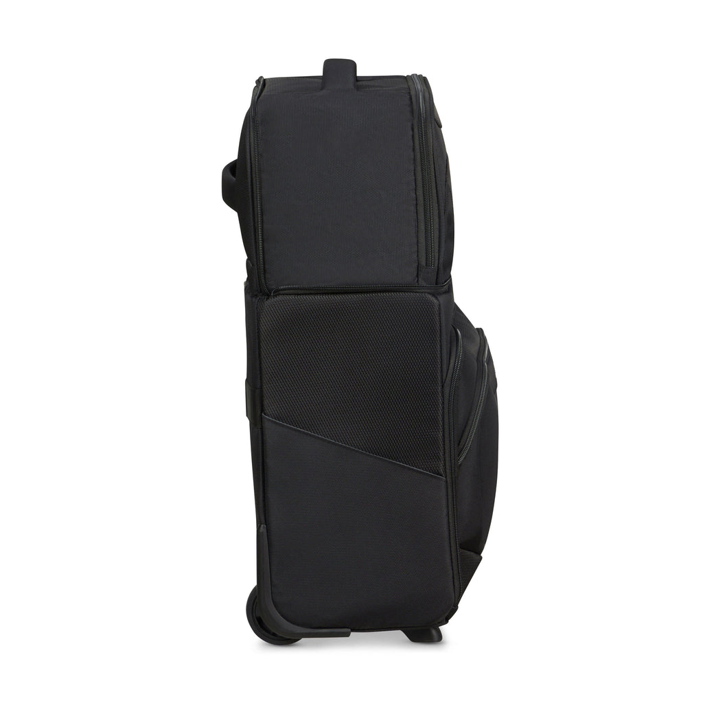 American Tourister SummerRide Expandable Upright Underseater in the color Black.