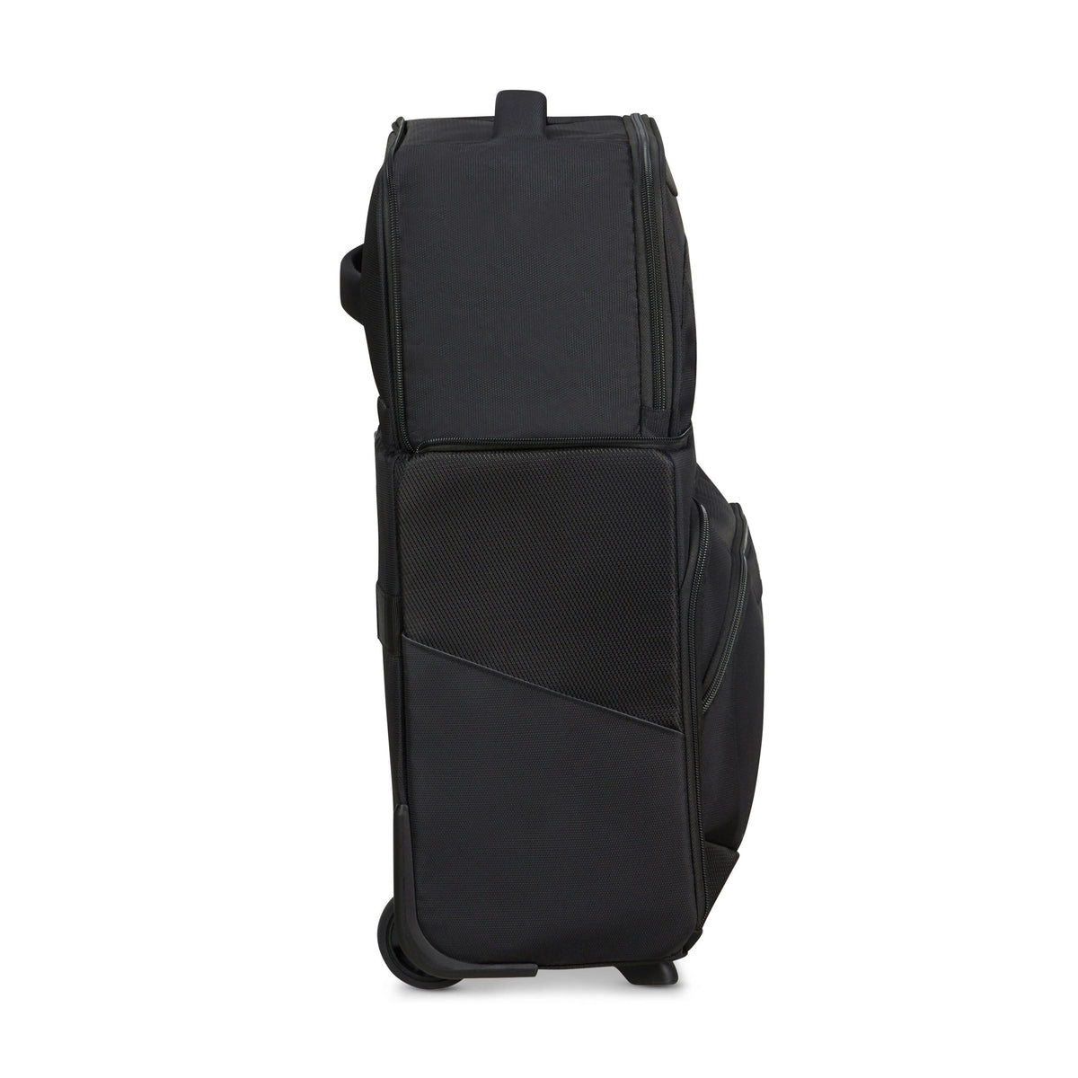 American Tourister SummerRide Expandable Upright Underseater in the color Black.