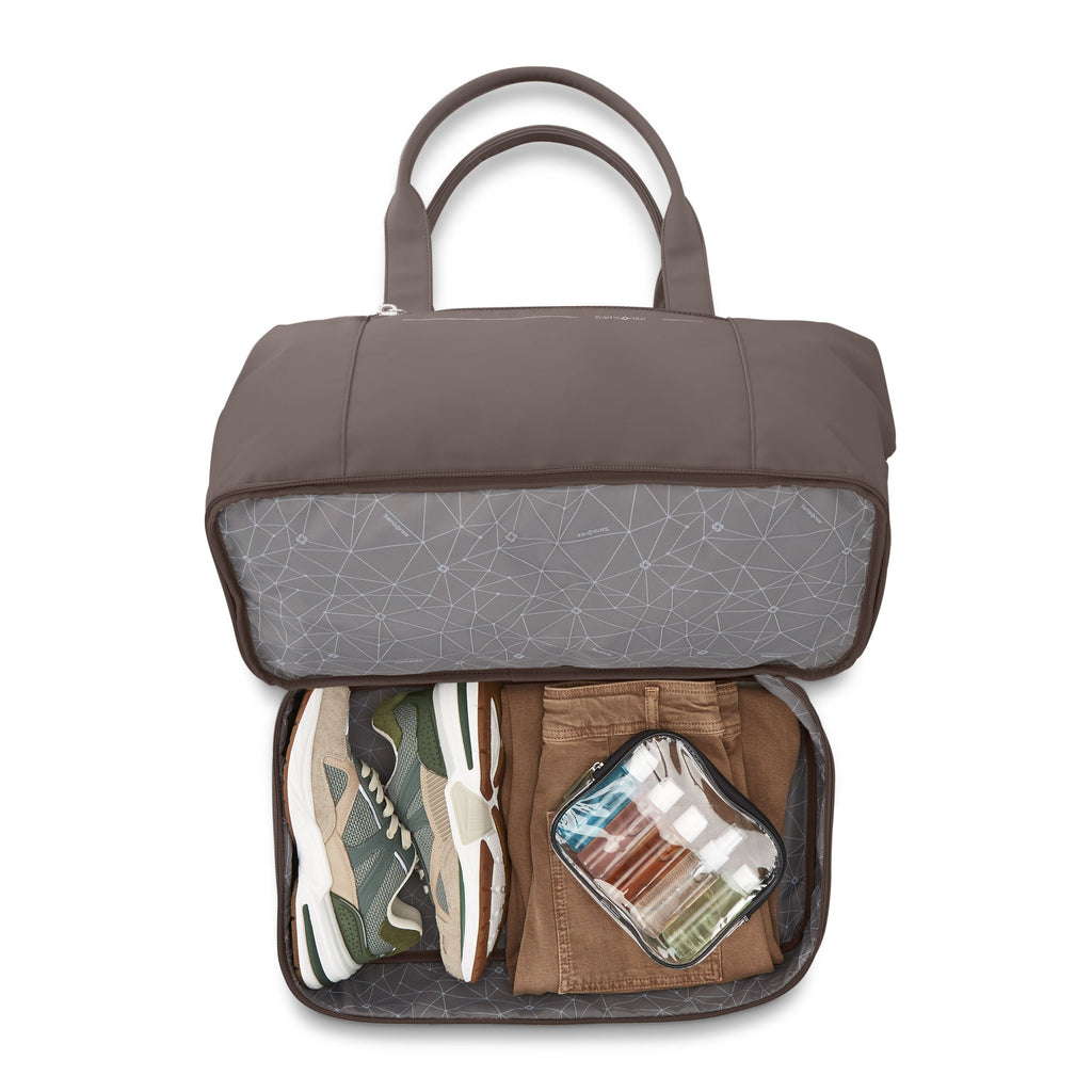 Samsonite Companion Bags Weekender in the color Chocolate Mauve.