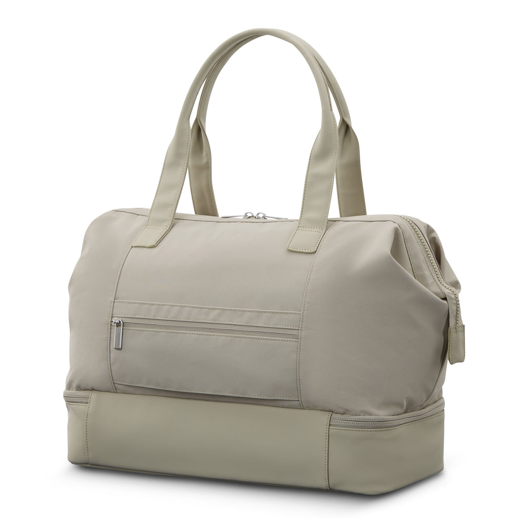 Samsonite Companion Bags Weekender in the color Limestone Grey.