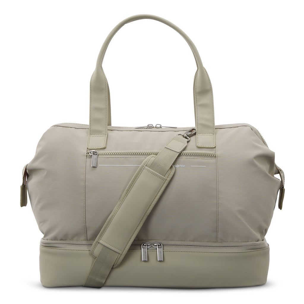 Samsonite Companion Bags Weekender in the color Limestone Grey.