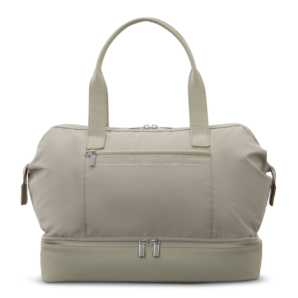 Samsonite Companion Bags Weekender in the color Limestone Grey.
