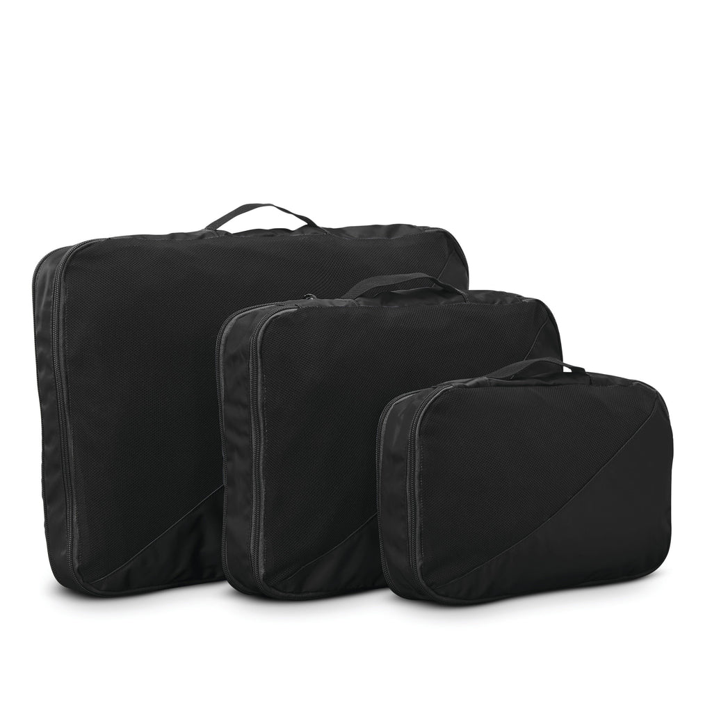 Samsonite Travel Accessories - 3 Piece Compression Packing Cubes in the color Black.