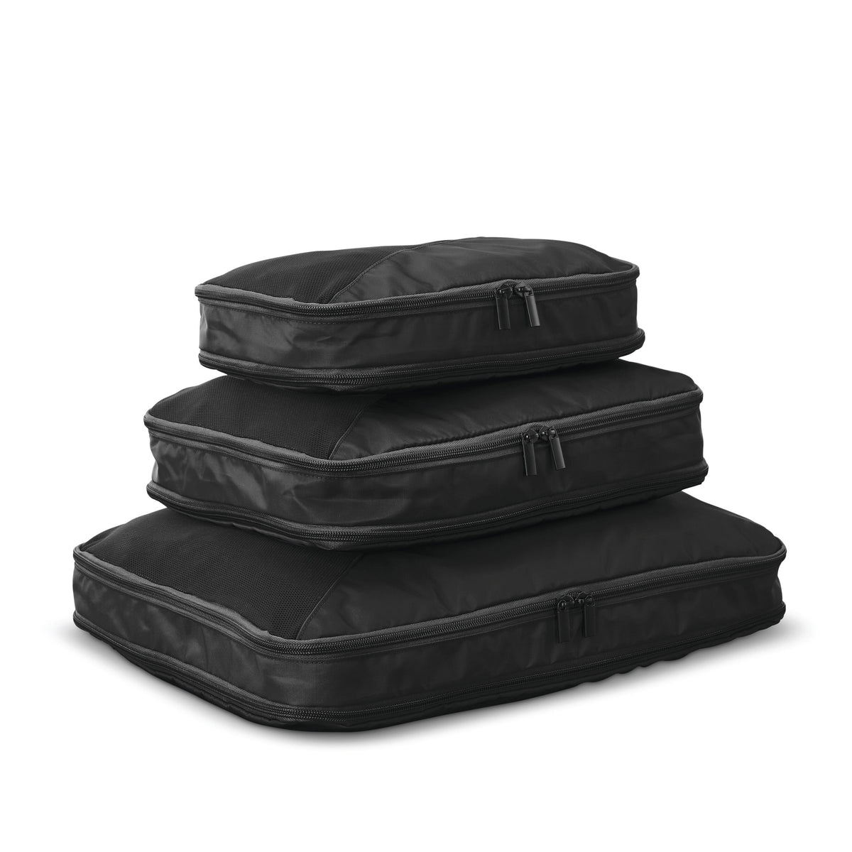 Samsonite Travel Accessories - 3 Piece Compression Packing Cubes in the color Black.
