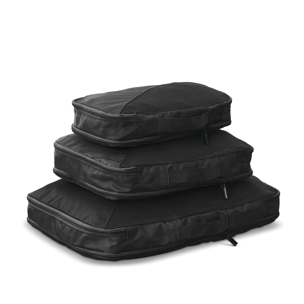 Samsonite Travel Accessories - 3 Piece Compression Packing Cubes in the color Black.