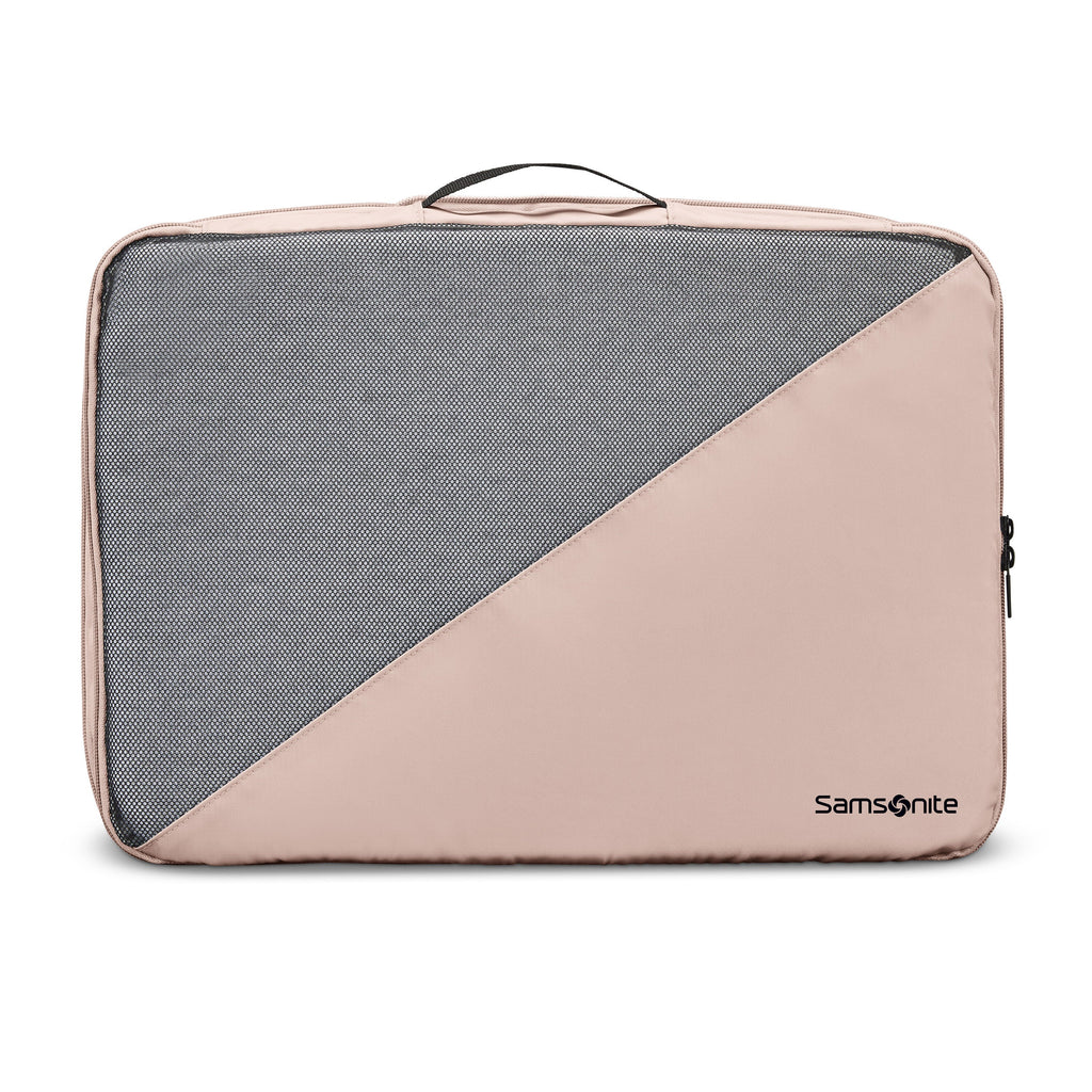 Samsonite Travel Accessories - 3 Piece Compression Packing Cubes in the color Dusty Rose.